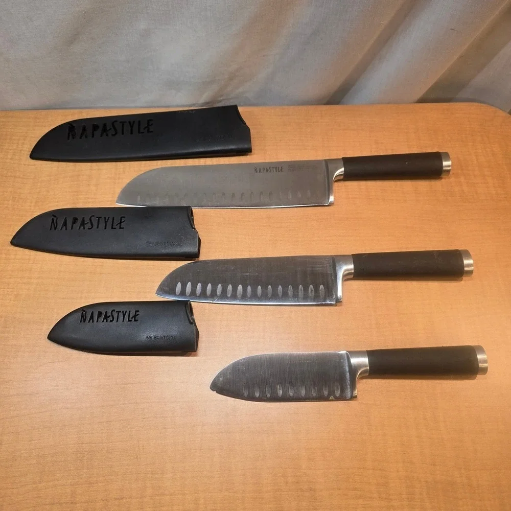 NapaStyle by Santoku Knife Set‎ 3 Piece Stainless 9